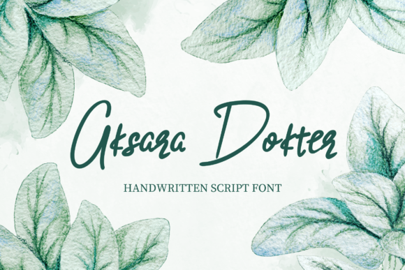 Aksara Dokter Font: Elegant Handwritten Style for Editorial Design