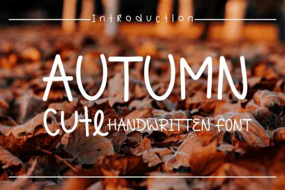 Autumn Cute Font: Handwritten Charm for Craft Projects