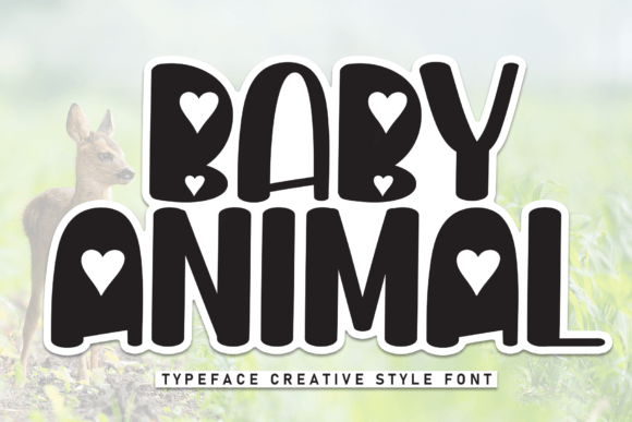 Baby Animal Font: A Handwritten Typeface for Editorial Design
