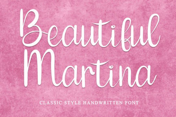 Beautiful Martina Font for Elegant Craft Projects