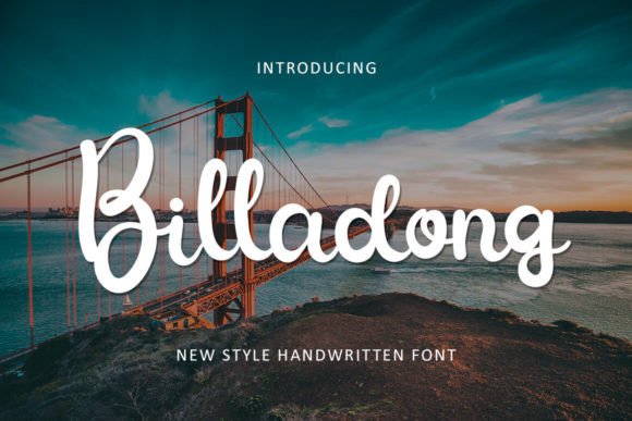 Billadong Font: Elegant Script for Handmade Products