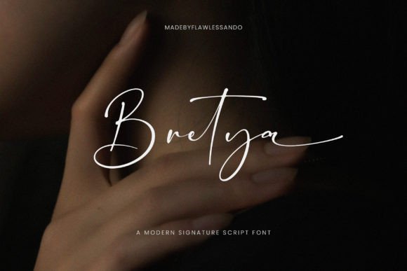 Bretya Font: A Modern Script for Brand Identity