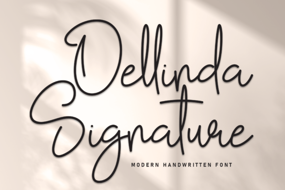 Dellinda Signature Font for High-Impact Marketing