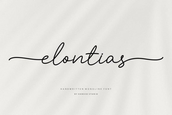Elontias Font: Modern Handwritten Typography for Web Design