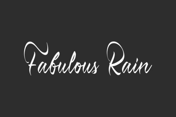 Fabulous Rain Font: Elevating Editorial Design