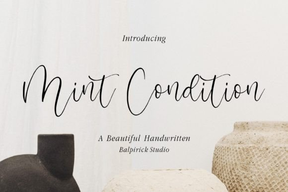 Mint Condition Font: Elevating Web Design with Organic Elegance
