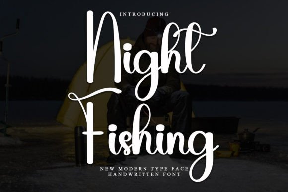 Night Fishing Font: Elegant Script for Editorial Design