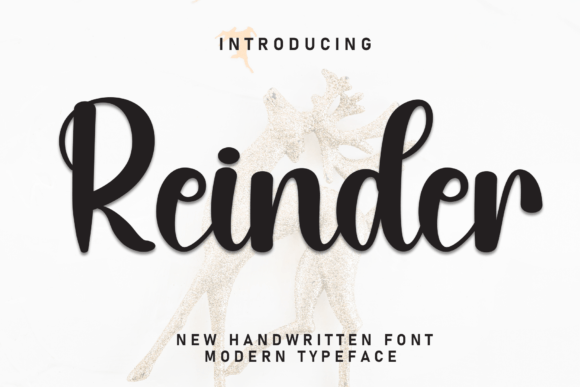 Reinder: A Playful Handwritten Font for Branding with Personality