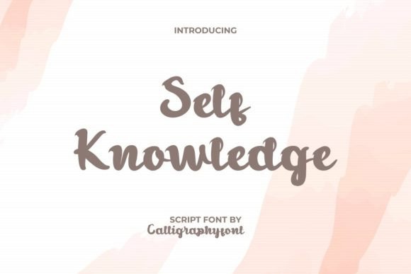 Self Knowledge Font: Authentic Branding for Small Business