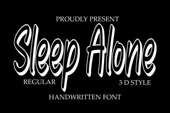 Sleep Alone: A Modern Script Font for Elegant Editorial Design