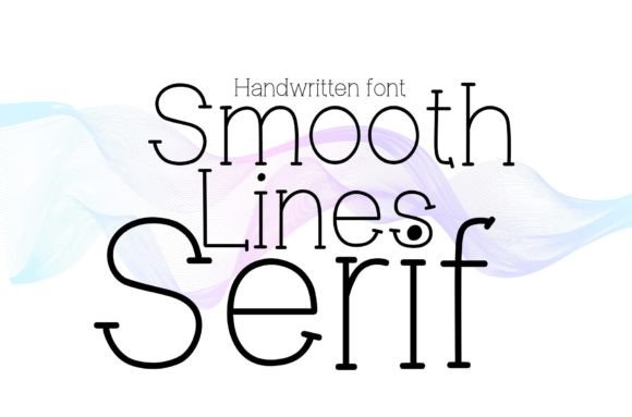 Smooth Lines Serif Font for Editorial Design