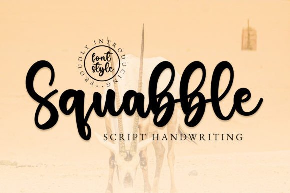 Squabble: A Stylish Handwritten Font for Modern Branding Projects