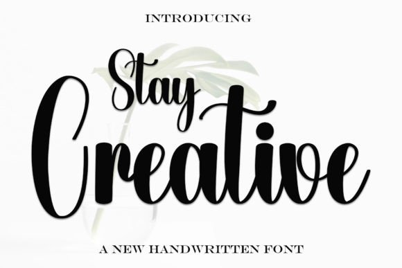 Stay Creative Font: Elegant Script for Web Design