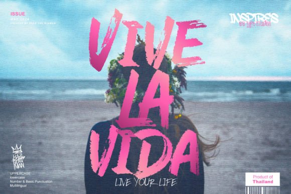 Vive La Vida: A Graffiti Style Font That Brings Handmade Designs to Life