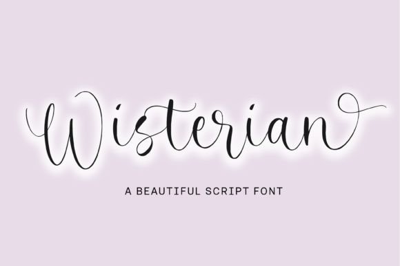 Wisterian Font: Elegant Script for Handmade Products