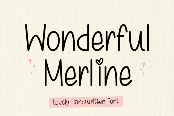 Wonderful Merline Font for Handmade Products